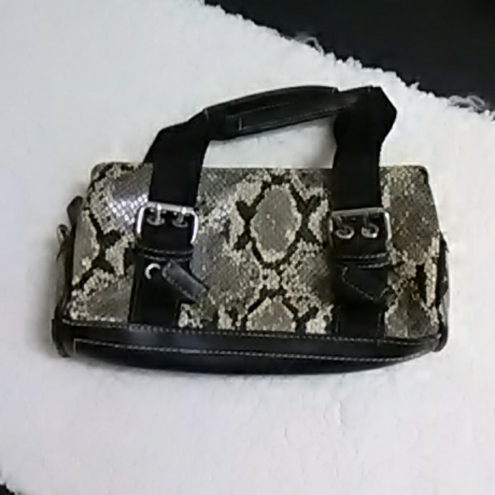 Nine West faux snakeskin purse